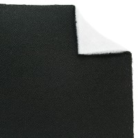 Жаккард «Песчаник» на поролоне (черный, ширина 1,5 м., толщина 4 мм.) клеевое триплирование