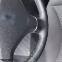 Оплетка на руль из натуральной кожи Peugeot 308 I 2007-2013 г.в. (для руля без штатной кожи, черная)