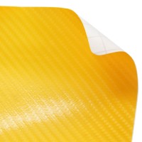 Плёнка «4D CARBON» ярко-жёлтая (152 см)